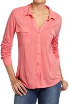 Thumbnail for your product : Old Navy Women's Jersey Cargo Shirts