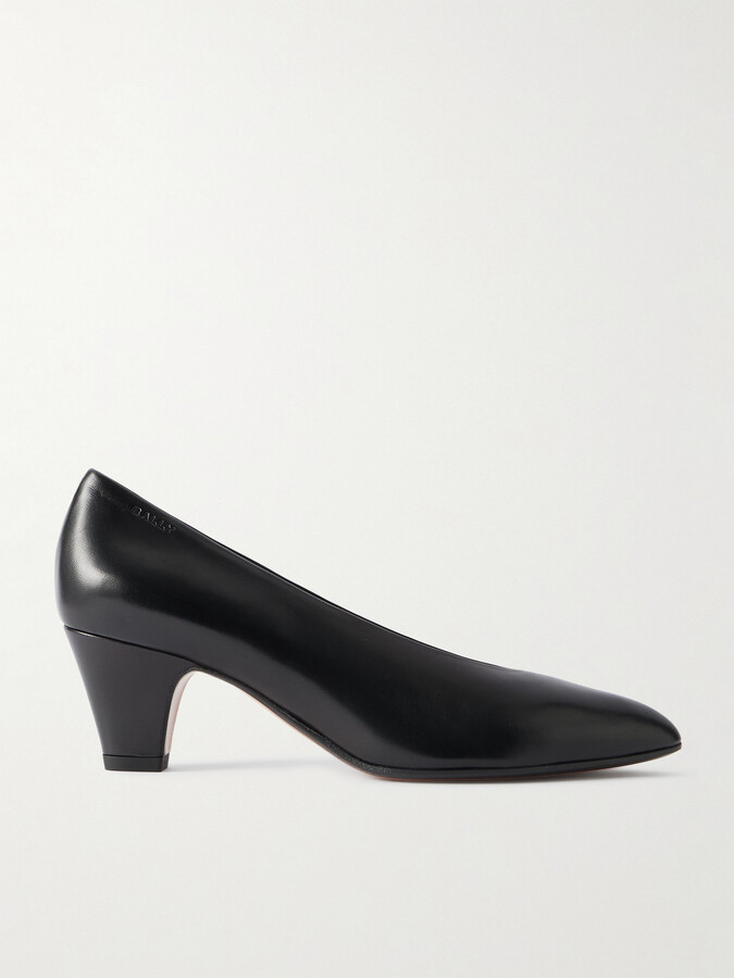 Bally Aline 55 Leather Pumps - Black