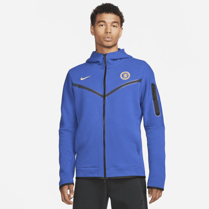 Nike Chelsea FC Tech Fleece Windrunner Men's Full-Zip Hoodie in Blue -  ShopStyle