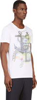 Thumbnail for your product : Balmain White Anchor Print T-Shirt