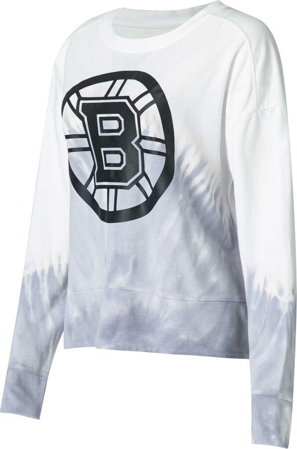CONCEPTS SPORT Women's Concepts Sport Gray/White Philadelphia Flyers  Orchard Tie-Dye Long Sleeve T-Shirt