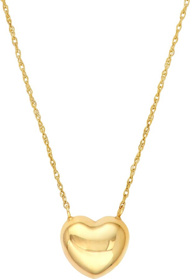 Hawley St 14K Heart Necklace
