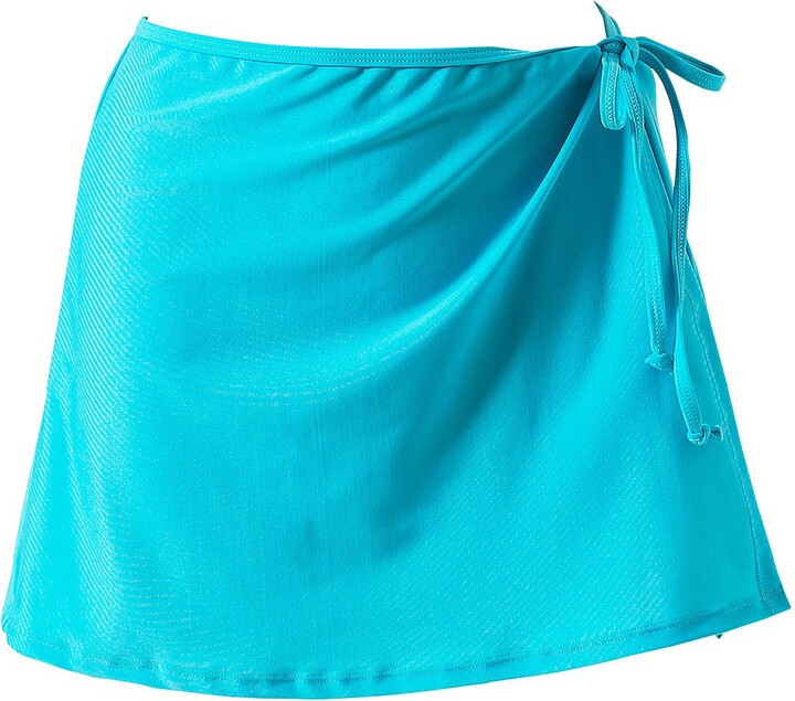 Scuba Ladies Swimwear Scuba Women's Mix & Match Plain Swimming Beach Wrap  Skirt Cover Up - Turquoise - Size 14 - ShopStyle