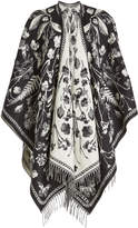 Thumbnail for your product : Alexander McQueen Printed Wool Cape