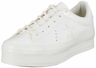 white converse one star platform