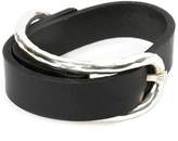 Thumbnail for your product : Werkstatt:Munchen silver curved bar belt