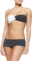 Thumbnail for your product : Norma Kamali Bill Low-Rise Swim Bottom, Pewter