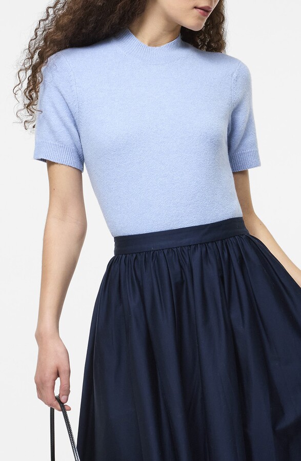 French Connection Vhari Short Sleeve Crop Sweater