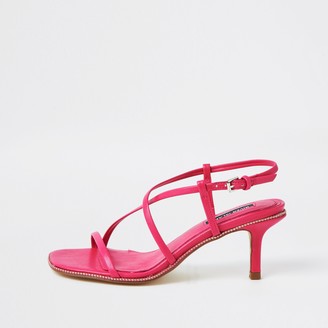 pink low heel shoes uk
