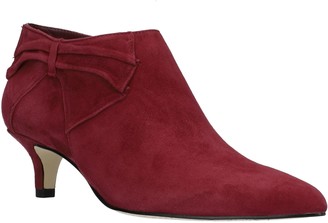 burgundy kitten heel boots