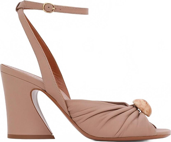 Zimmermann Women's Gleam Block Heel Sandal In Biscuit