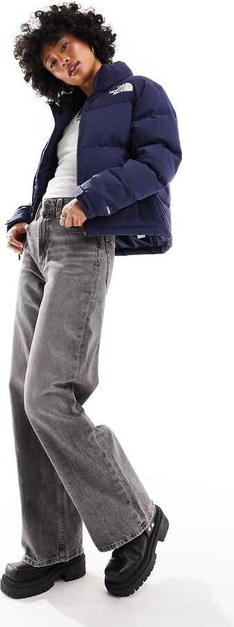 Sixth June Plus cropped boxy puffer jacket in forest green ShopStyle