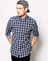 Thumbnail for your product : ASOS Shirt In Long Sleeve With Double Faced Check