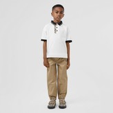 Thumbnail for your product : Burberry Childrens Vintage Check Trim Cotton Polo Shirt