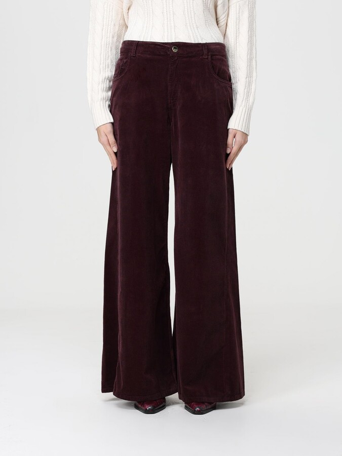 Kaos Pants Woman color Burgundy