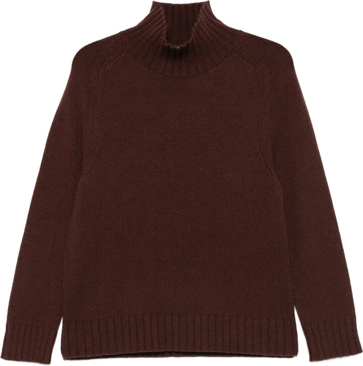 Purotatto High-Neck Ribbed Sweater