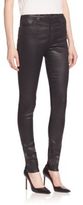 Thumbnail for your product : AG Jeans Farrah High-Rise Coated Skinny Jeans