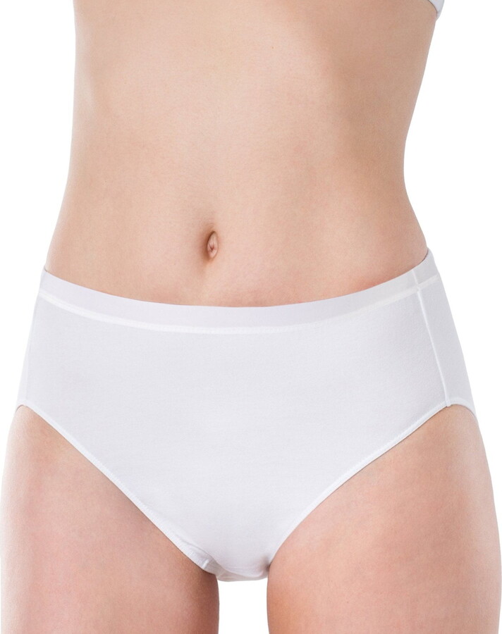 Women’s Cotton Essentials Women’s High Cut Brief Panty, 1 Pack