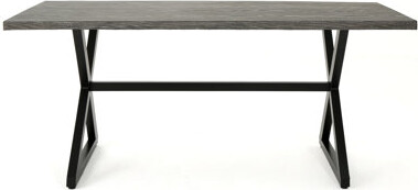 Latitude Run Rolando Outdoor Aluminum Dining Table With Steel Frame