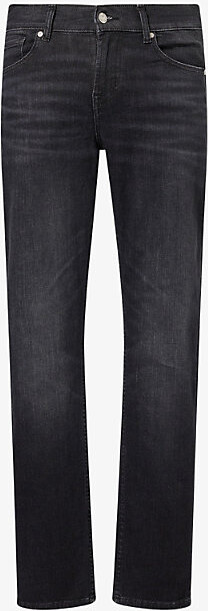 Mens Jupiter Slimmy Tapered-Leg Stretch-Denim Jeans 34