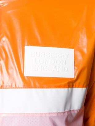 Burberry Colour Block High-Shine Jacket