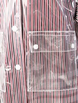 Thumbnail for your product : Thom Browne Striped Hooded Raincoat