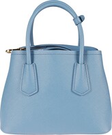 Thumbnail for your product : Prada Round Top Handle Logo Embossed Tote