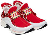 Thumbnail for your product : Fendi Kids slip-on high-top sneakers