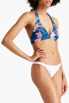 Thumbnail for your product : Seafolly Floral-print triangle bikini top
