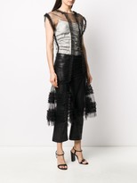 Thumbnail for your product : Molly Goddard Moss ruffled tulle dress