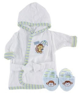 baby robes and slippers