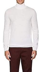 Boglioli Men's Virgin Wool Turtleneck Sweater - White