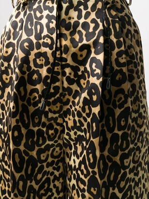 Tom Ford Leopard Print Wide-Leg Trousers