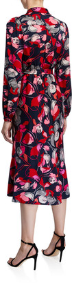 Diane von Furstenberg Carla Two Printed Long-Sleeve Wrap Dress
