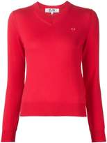 Thumbnail for your product : Comme des Garcons Play mini heart v-neck jumper