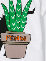 Thumbnail for your product : Fendi Kids cat print T-shirt