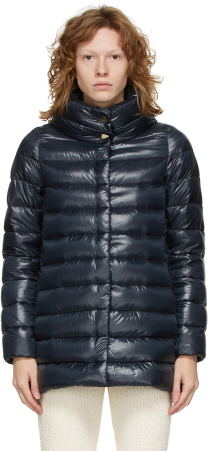 herno stand collar down coat