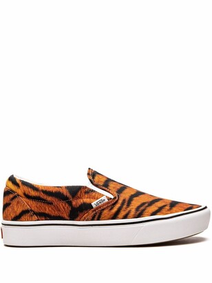 DKNY Cindell High-Top Tiger Print Trim Lace-Up Sneakers | Dillard's