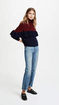 Thumbnail for your product : Naadam Ruffle Mock Neck Cable Pullover