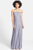Thumbnail for your product : Nordstrom FELICITY & COCO Stripe Jersey Halter Maxi Dress Exclusive)