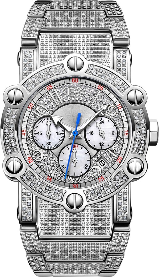 JBW The Phantom Diamond Encrusted Bracelet Watch, 42mm - 2.00 ctw
