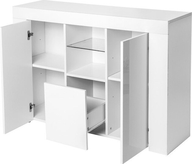 IGEMAN UV Coated Sideboard LED TV Stand Kitchen Bar for 43 to 60 in TV