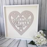 Thumbnail for your product : Keepsake Tina's Pretty Pieces Personalised Wedding Heart Gift