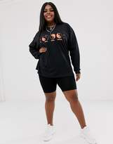 Thumbnail for your product : New Girl Order Curve relaxed long sleeve t-shirt with ying and yang graphic