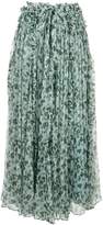 Thumbnail for your product : Lee Mathews floral pleated skirt