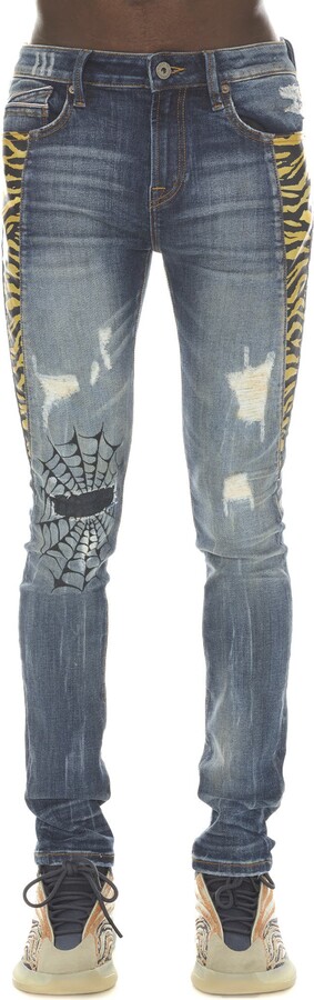 Cult of Individuality Punk Rip & Repair Super Skinny Jeans