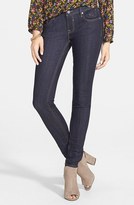 Thumbnail for your product : Vigoss 'New York' Flap Pocket Skinny Jeans (Dark Wash)
