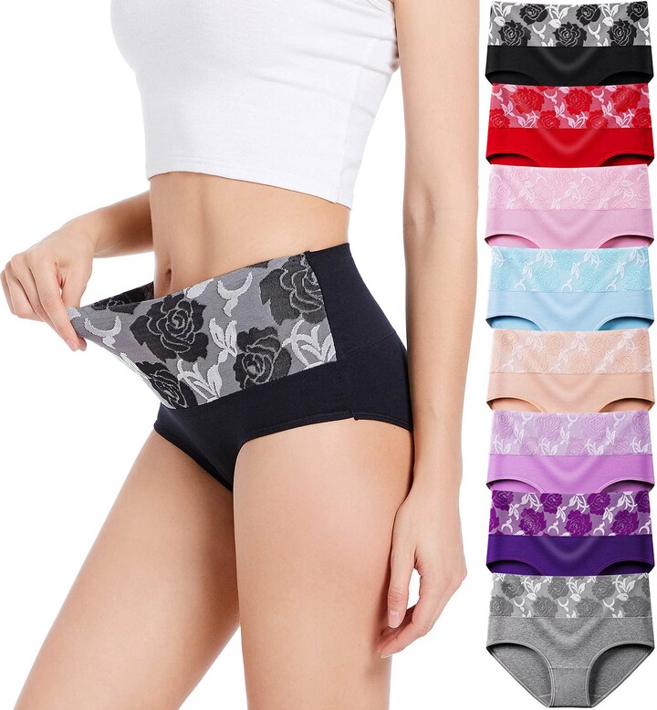 Altheanray Womens Underwear Seamless Cotton Briefs Panties for Women 6 Pack