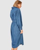 Thumbnail for your product : Ceres Life - Women's Blue Midi Dresses - Talisman Shirt Dress - Size L at The Iconic