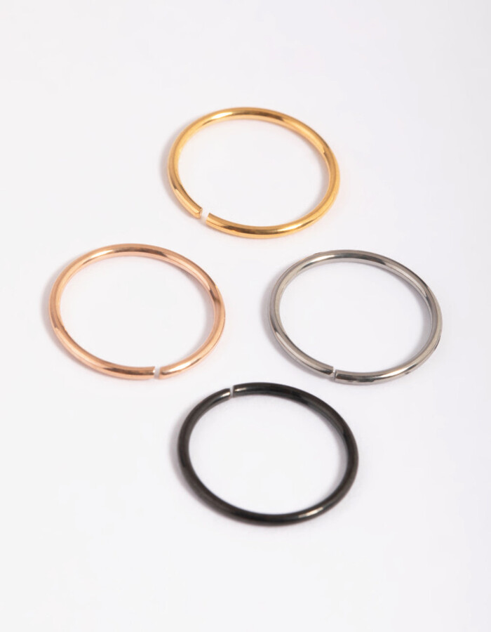 Lovisa Titanium Basic Nose Ring Pack ShopStyle Jewelry